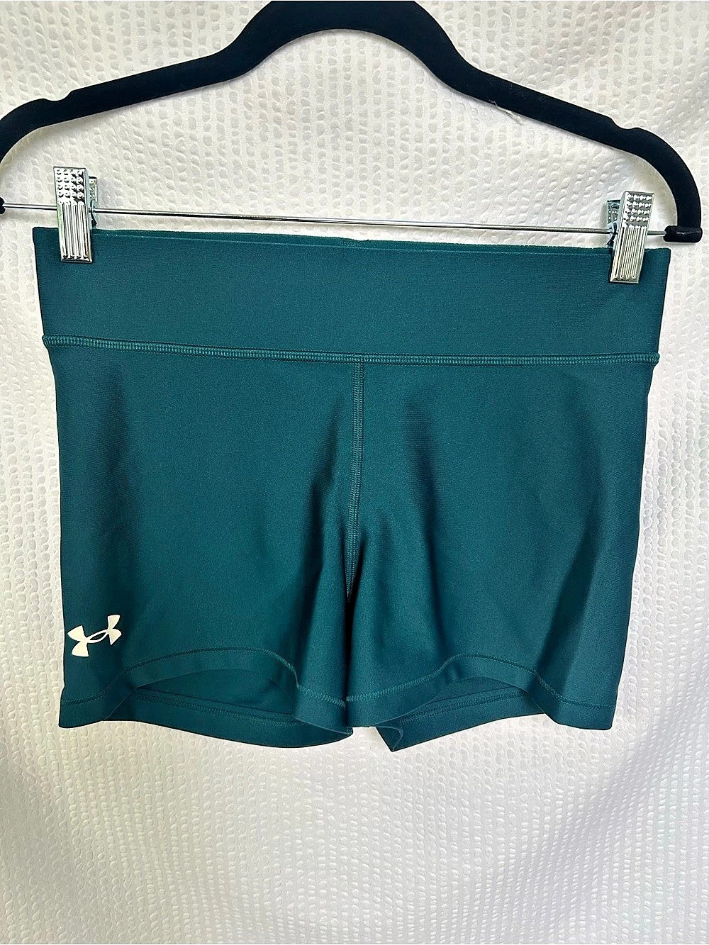 Under Armour Teal Athletic Compression Volleyball Shorts Size Medium